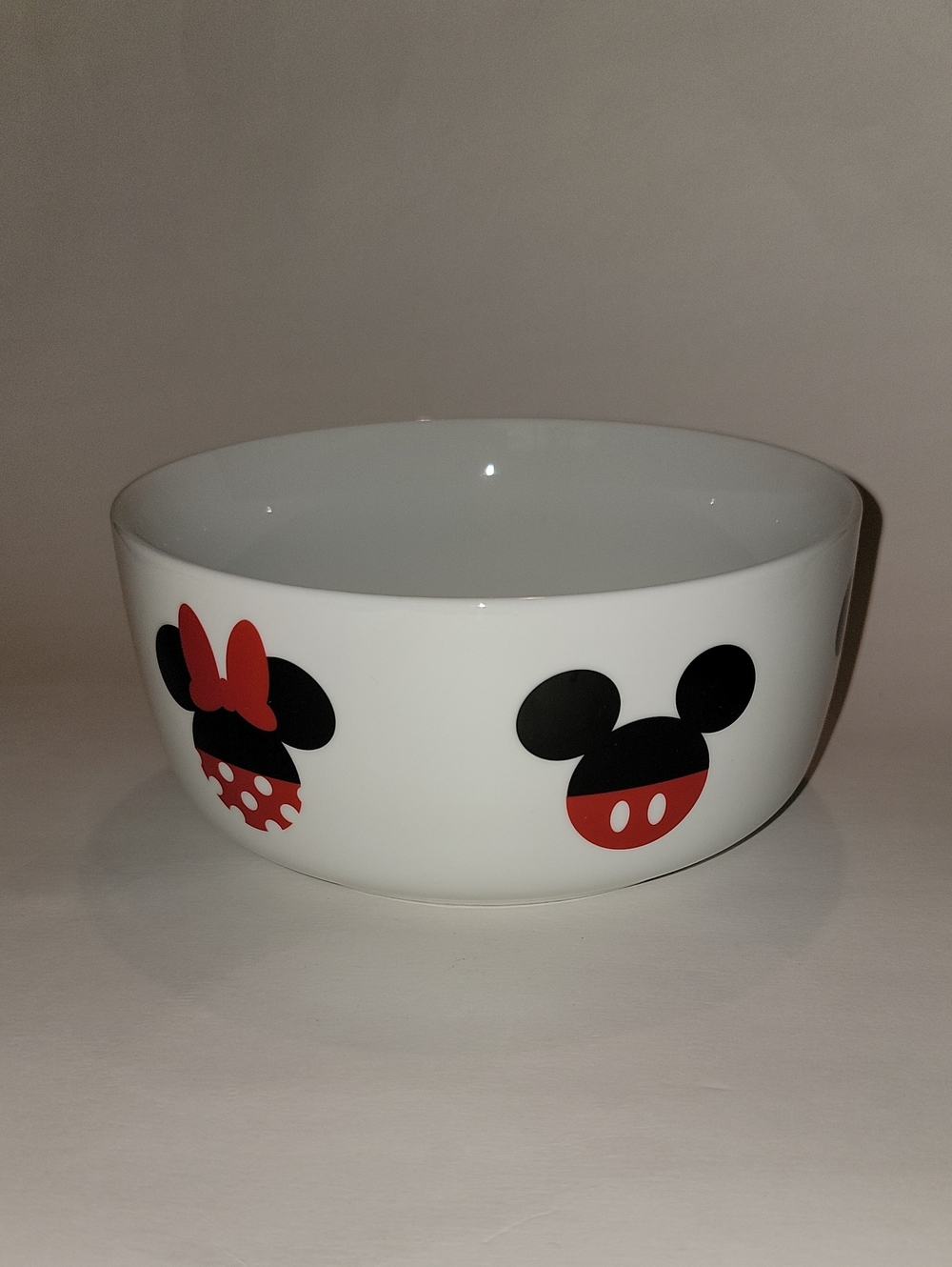DISNEY CERAMIC MICKEY & MINNIE HEADBALLS BOWL